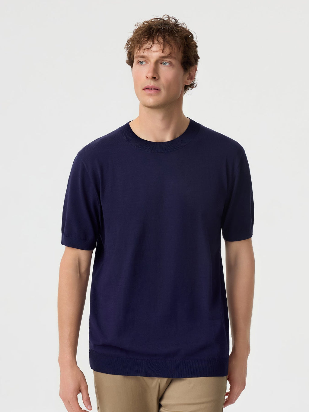 GentleKnit Short Sleeve Knitted T-Shirt