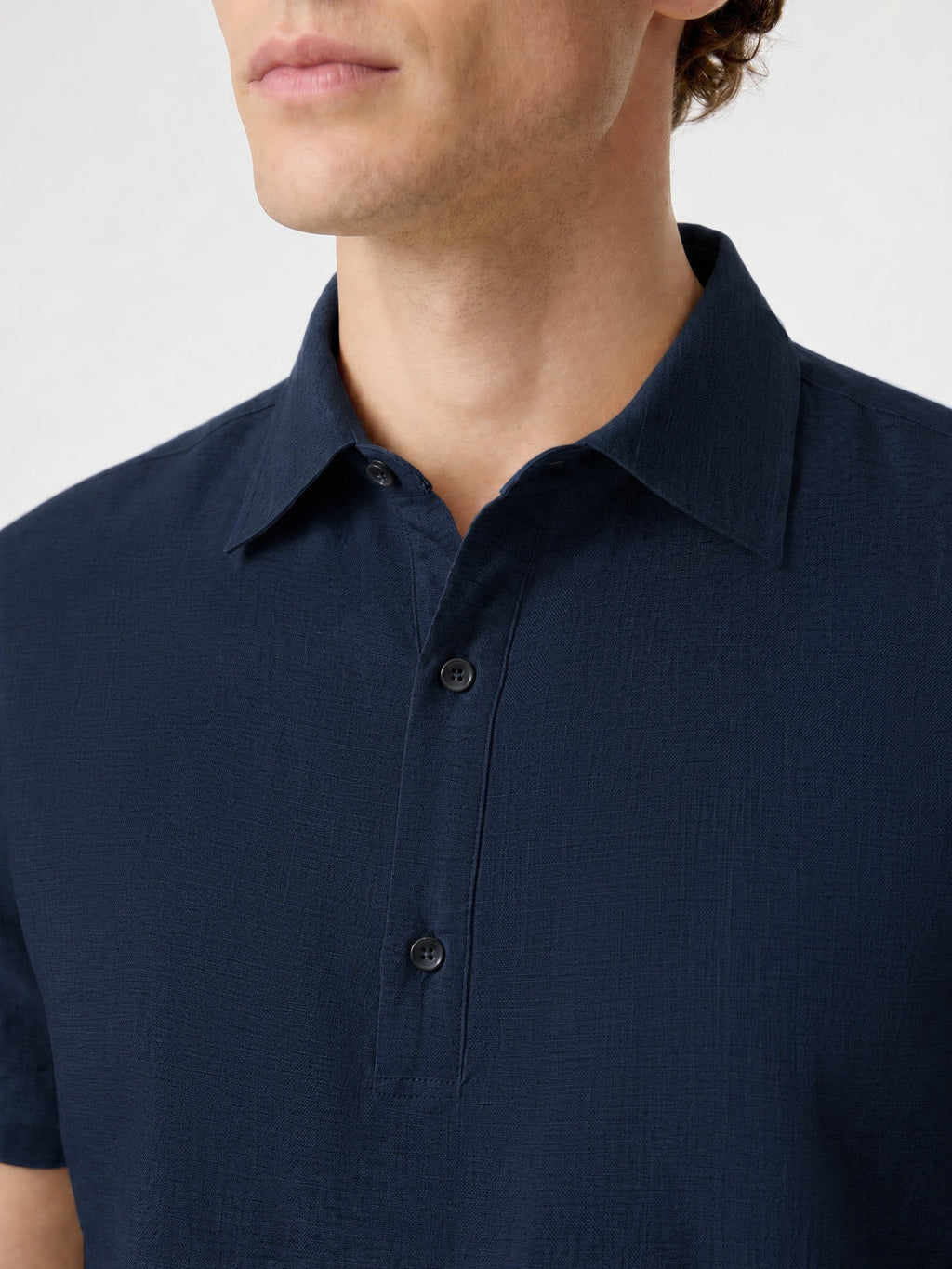 Natural Linen Polo Shirt